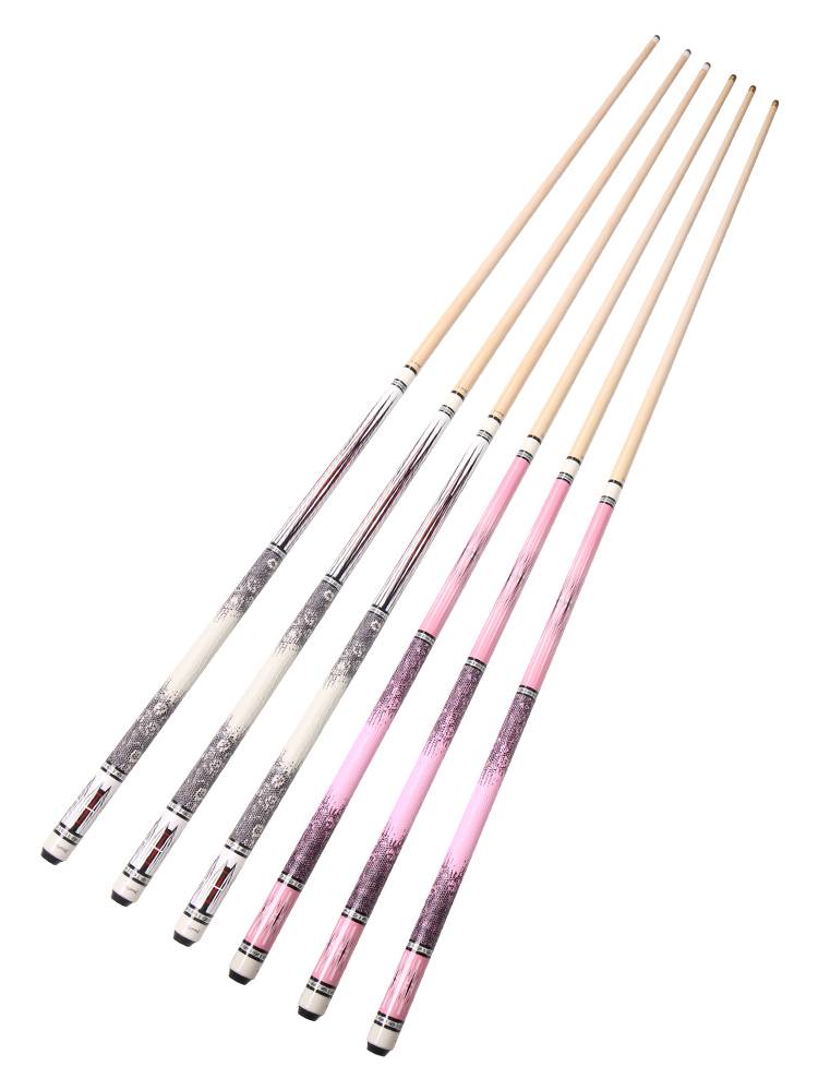 Cuppa billiard pole pink ball pole couple model Chinese black eight club American nine -pointed pole maple big head poles