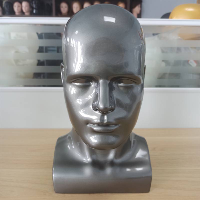 Tore model men's display shelf jewelry wig Model head mall container can display glasses swimming mirror fake heads