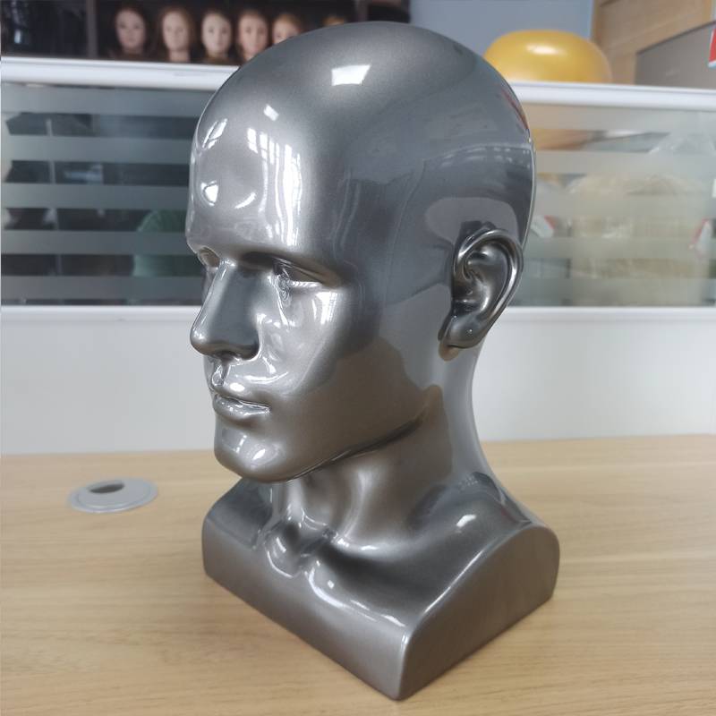 Tore model men's display shelf jewelry wig Model head mall container can display glasses swimming mirror fake heads