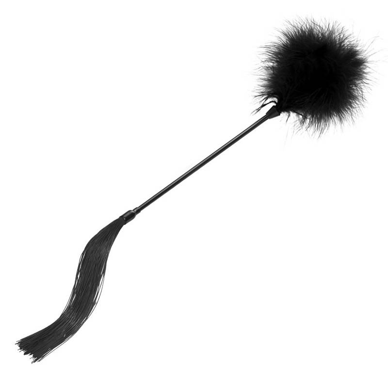 Black feather stick metal whips remove itch toys