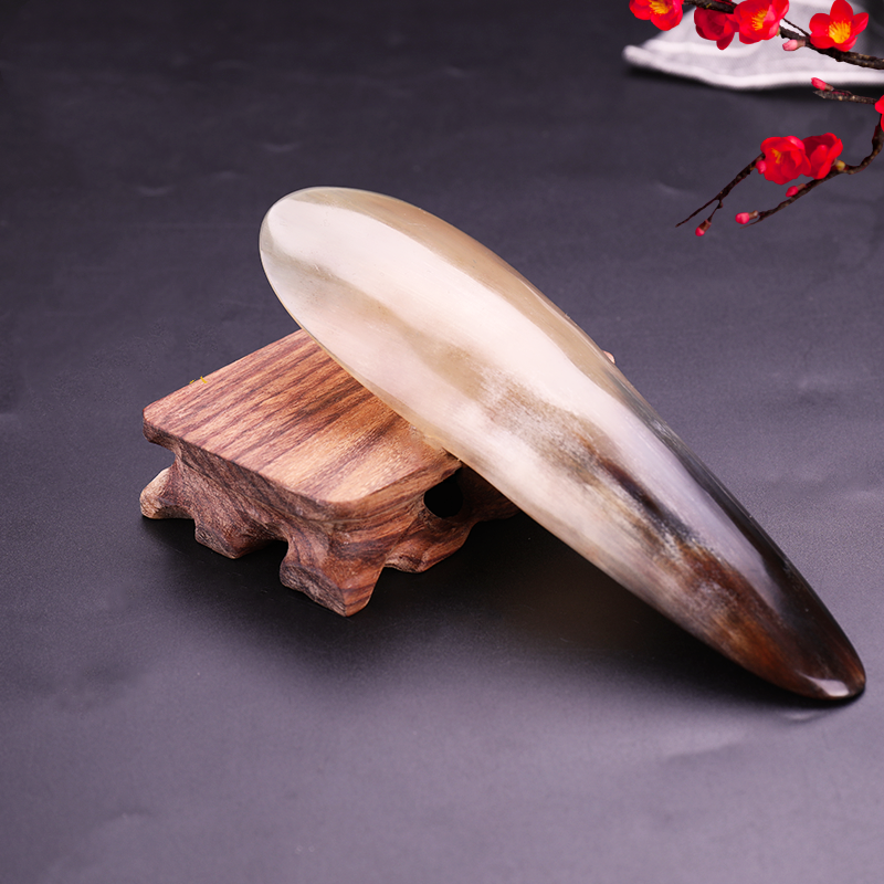 Natural beef horns scraping tablet, beef horns, facial neck massage back, back scraper, full body, dredging the meridian home
