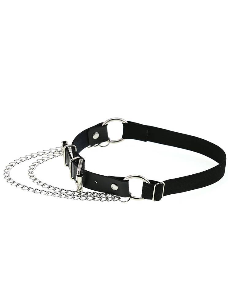 Lolita Harajuku Dark Lolita Metal Chain Girl Penchus Gothic Legs Bingle JK thigh ring loop love