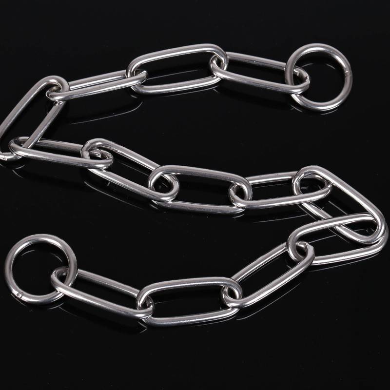 Dog collar neck stainless steel metal P chain chain horses dog deed shepherd golden wool Gauo Gamorine dog chain 1