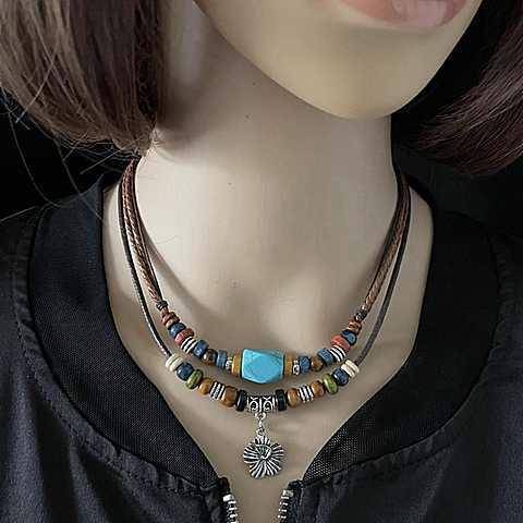 After thyroid surgery, cover the necklace female collarbone chain net red explosion niche summer double -layer scarring neck lines