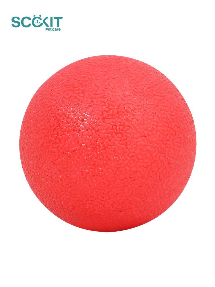 Dog toy ball, bite solid elastic ball rubber grinding teeth golden hair, golden hairpin, shepherd pets to relieve stuffy artifact supplies