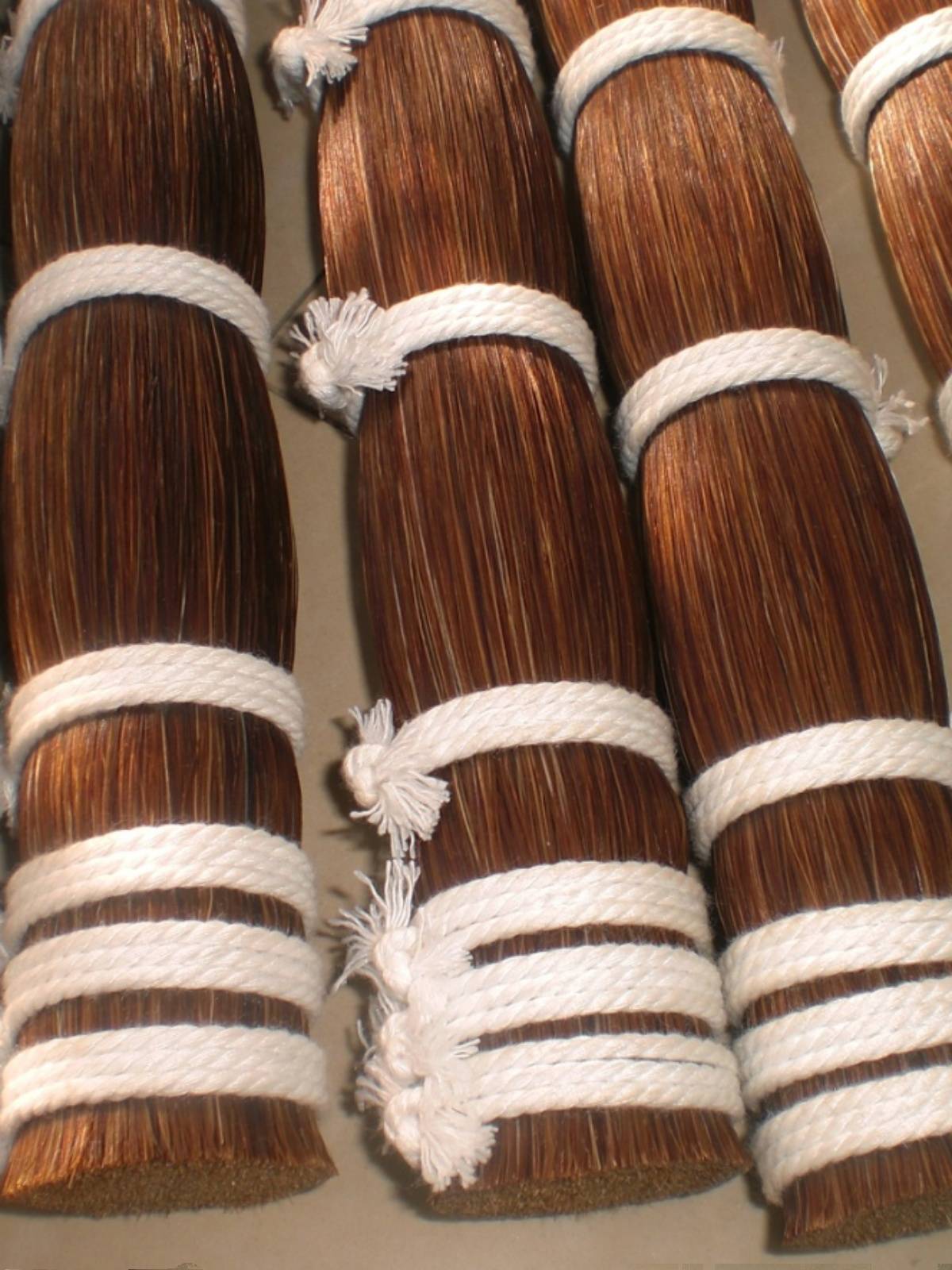 Brown Bow Hair 250 Breeding Horses Tail 60/70 Piano Tail Bow Flower Dust Embroidery Crafts Crafts and Weaving Line