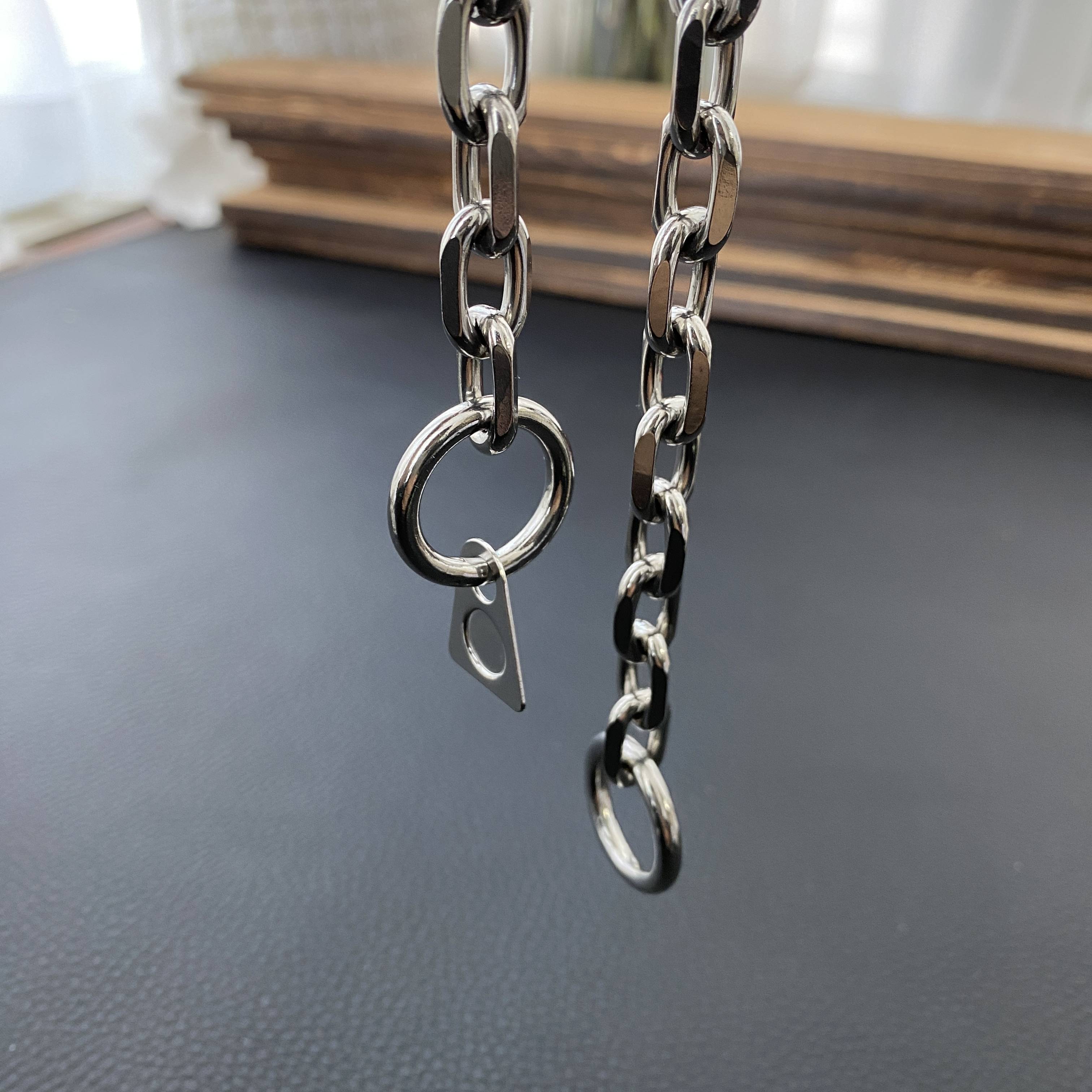 Stainless steel dog neck ring P chain dog neck chain small medium -sized dog Jack Corki Duobin Dog dog neck training dog snake chain