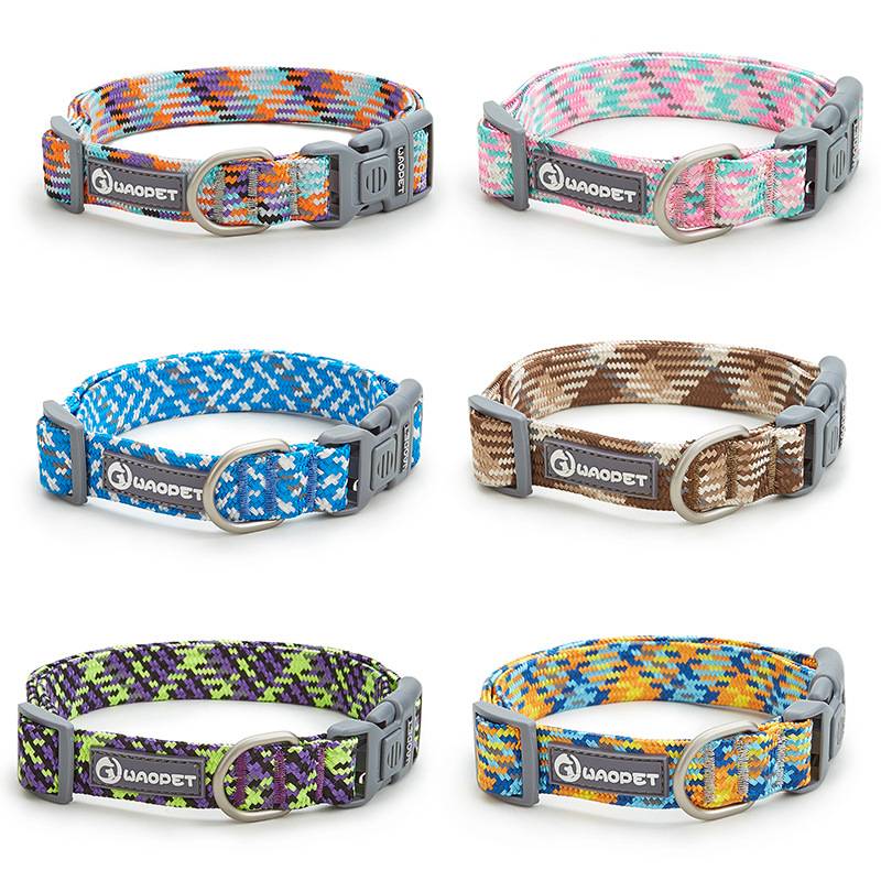 Waopet dog collar cross -border new pet supplies dog rope pull rope traction rope large and medium -sized dog collar