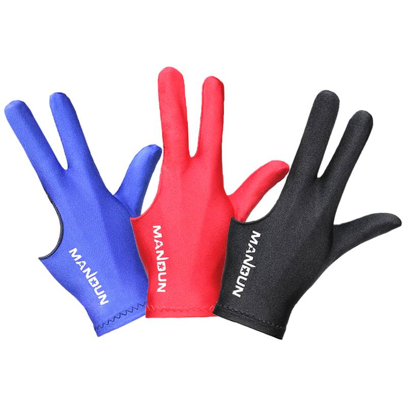 Billiards Special Tri -Finger Gloves Desktop Ball Hall Billiards Coplerus Channel Men's Left Hand -right -hand dew finger accessories