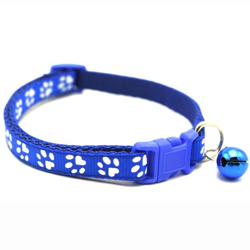 Dog and cat traction rope pet traction collar set Small and medium dog footprint cats dog traction with rope