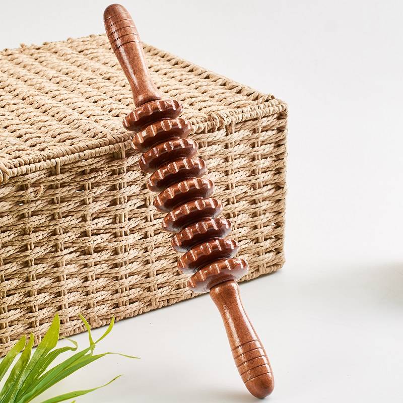 Nine-wheeled brown yoga sticks