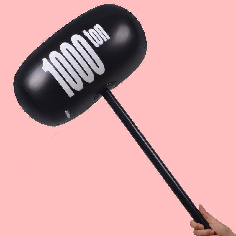 Jack hammer thick inflatable thousand tons hammer black big hammer thousand hard handles, 1000 tons hammer children's toys air hammer thousand