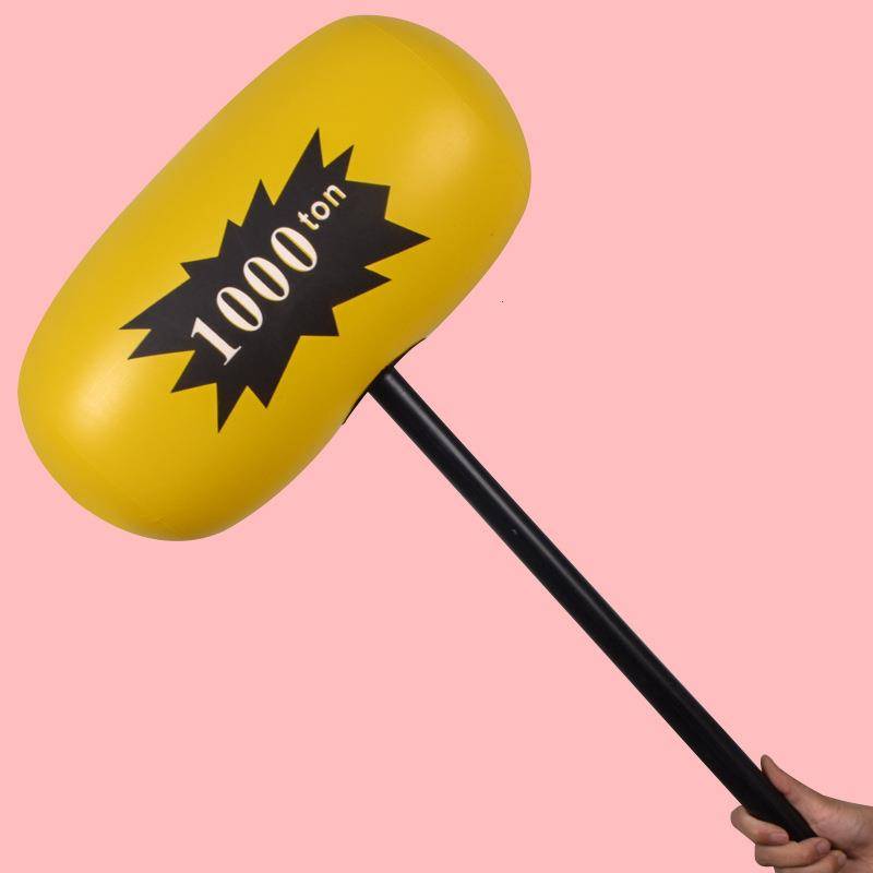 Jack hammer thick inflatable thousand tons hammer black big hammer thousand hard handles, 1000 tons hammer children's toys air hammer thousand