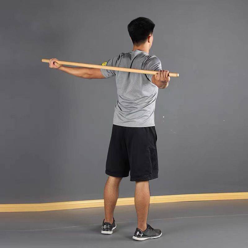 Yoga Plati training equipment evaluate stick spine correction sticks fitness stick rehabilitation wood stick shape 1.2 meters