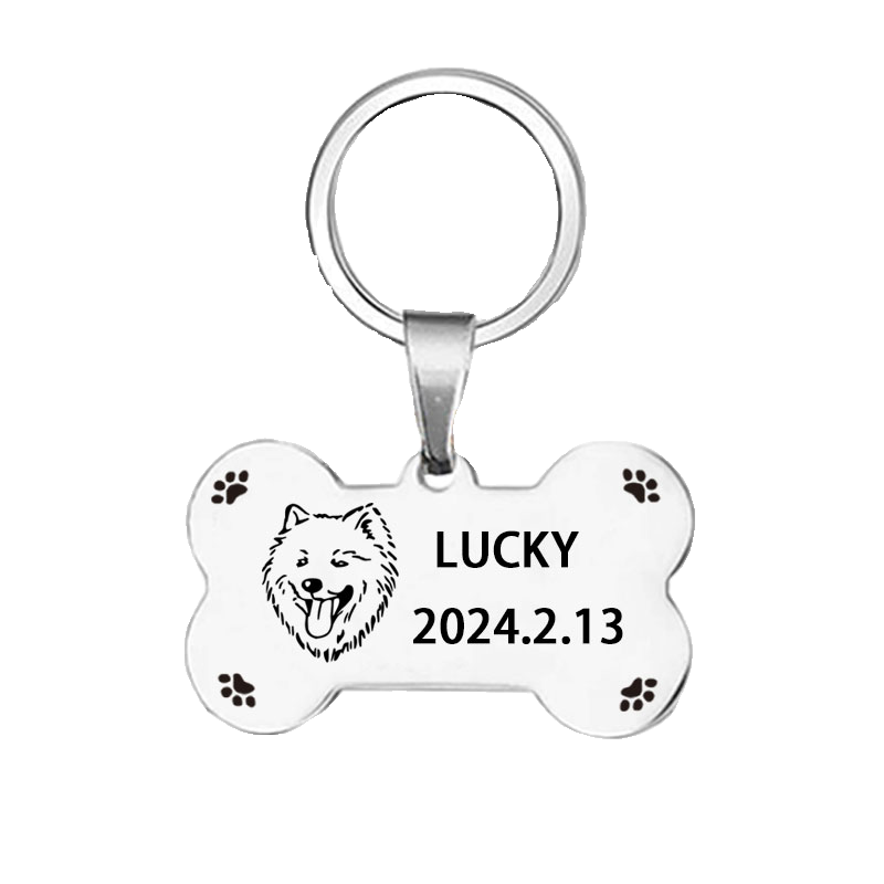 Dog brand custom pet identity card engraving named name card defense loss dog tag dogs necklace necklace necklace name listing