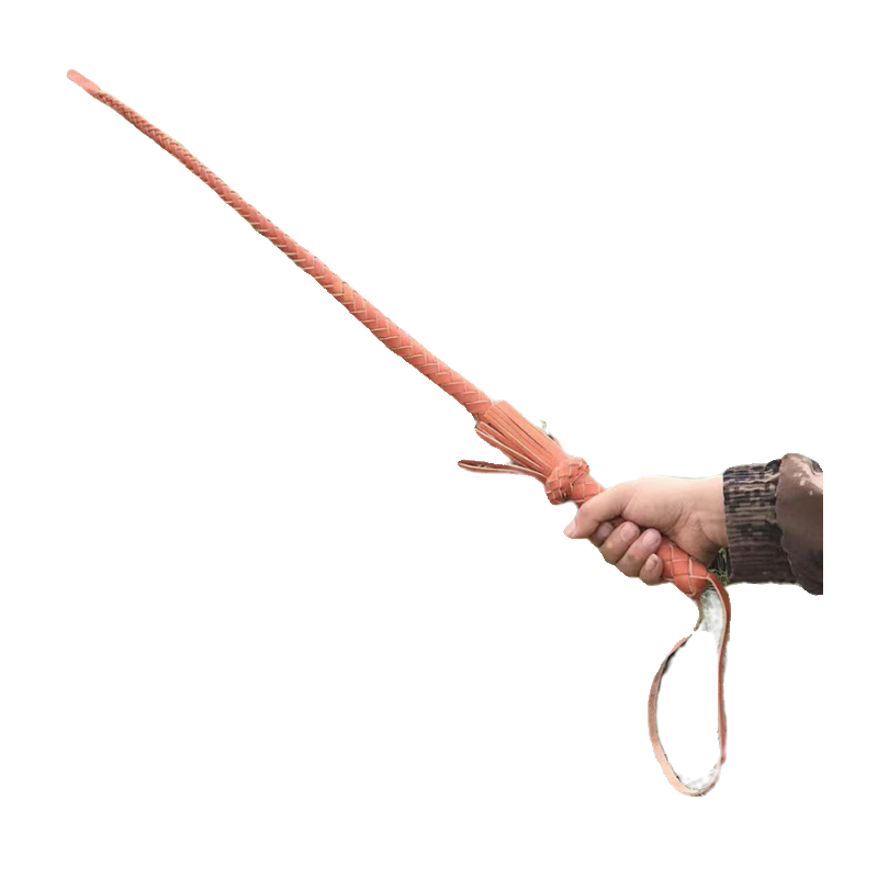 Pure cowhide whip horse horsema products SM leather horse whip riding dog decorative film and television props