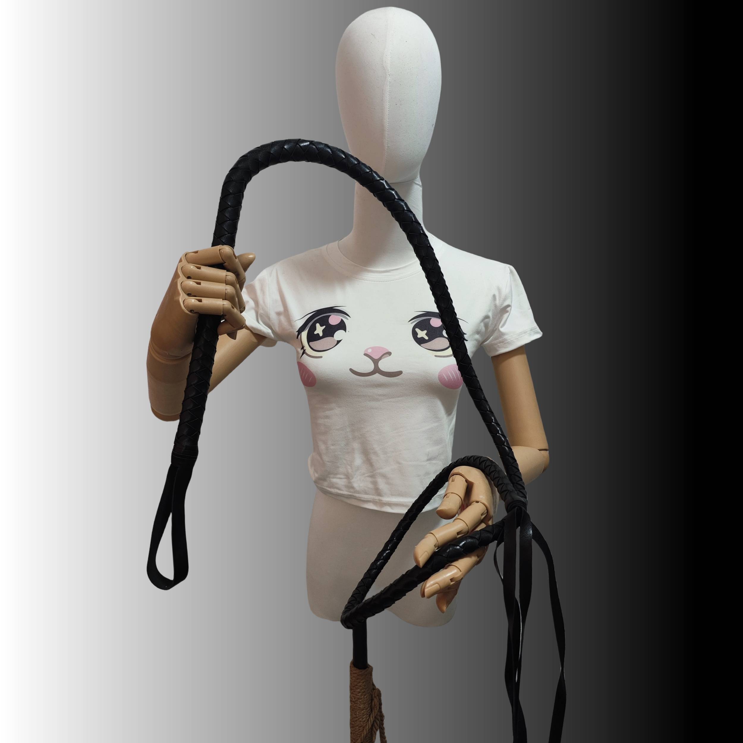 Entertainment performance snake whip horse whip long model can SP whip leather whip tool 190cm long whip