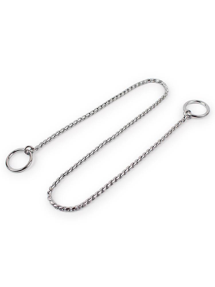 Pet P chain item ring seamless welding without clipping medium -sized dogs and snake chain dog race large dog P chain