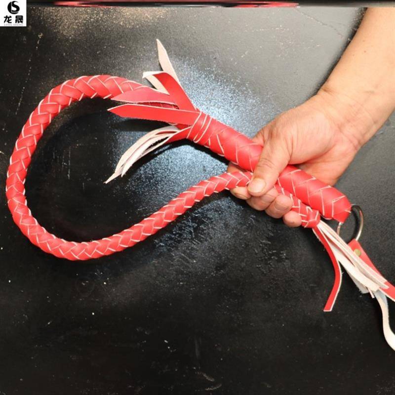 One metre of red, pure cow-skin whips