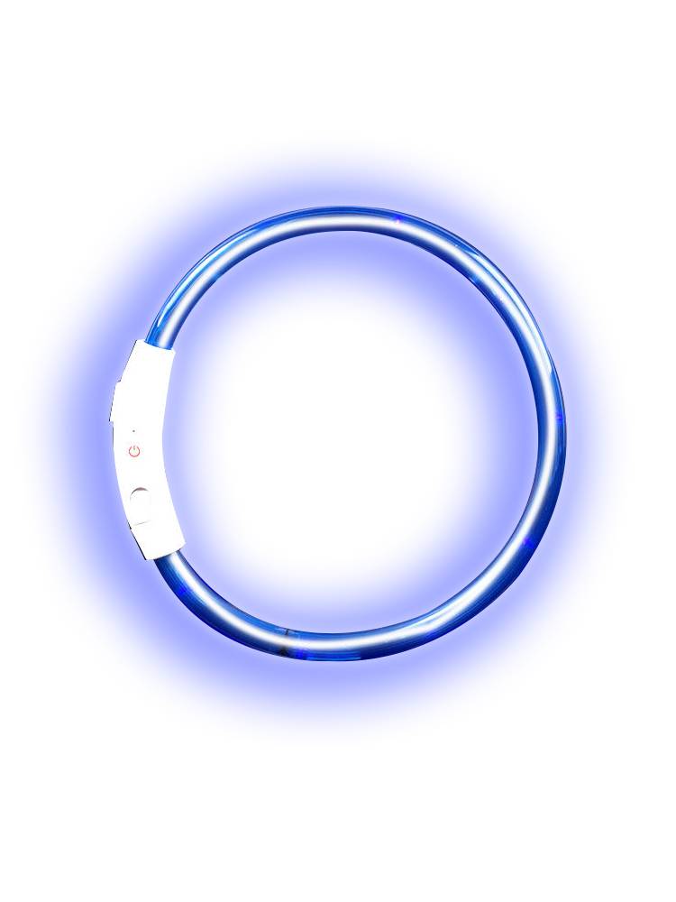 Dog lighting collar charging size Medium -sized dog adjustable can traction and anti -losing neck ring, comfortable bite