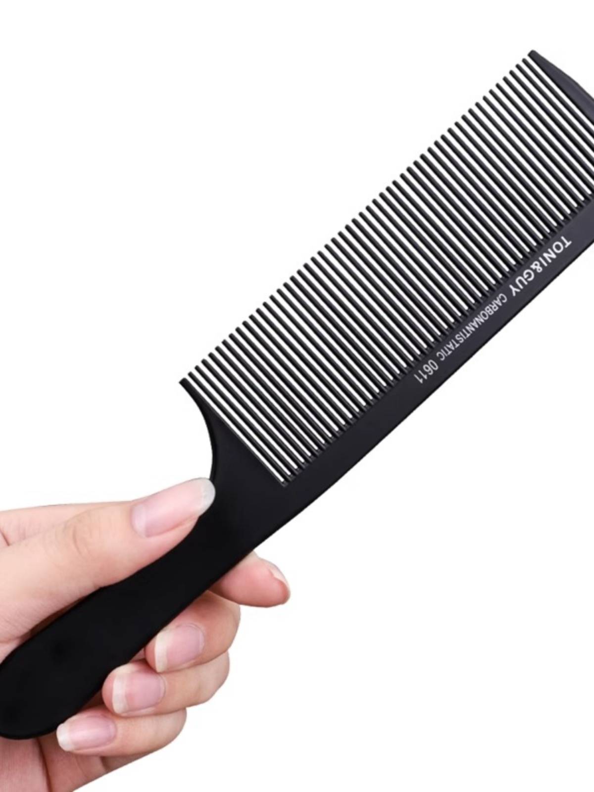 Hair Type Master Dant -tooth Large Big Big Big and Electric Electric Cutting Comb with Black Platform Beautiful Hair -Sharending Border Corner Men's Comb