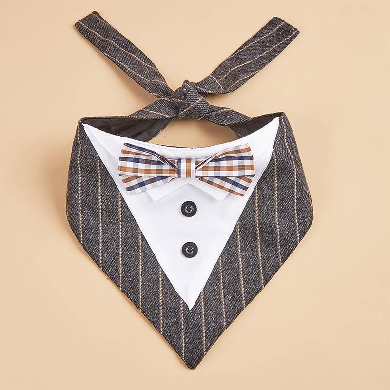 Pet suits triangular scarf dog bow tie, water scarf Golden Reta Samoyed medium large dog wedding photography dog scarf