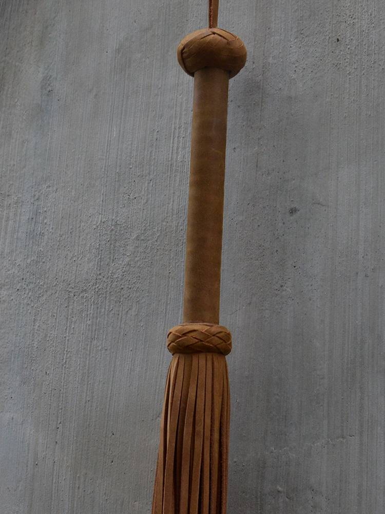 48 Flower spike cowhide loose whip cow leather spike SP retro and modern handmade