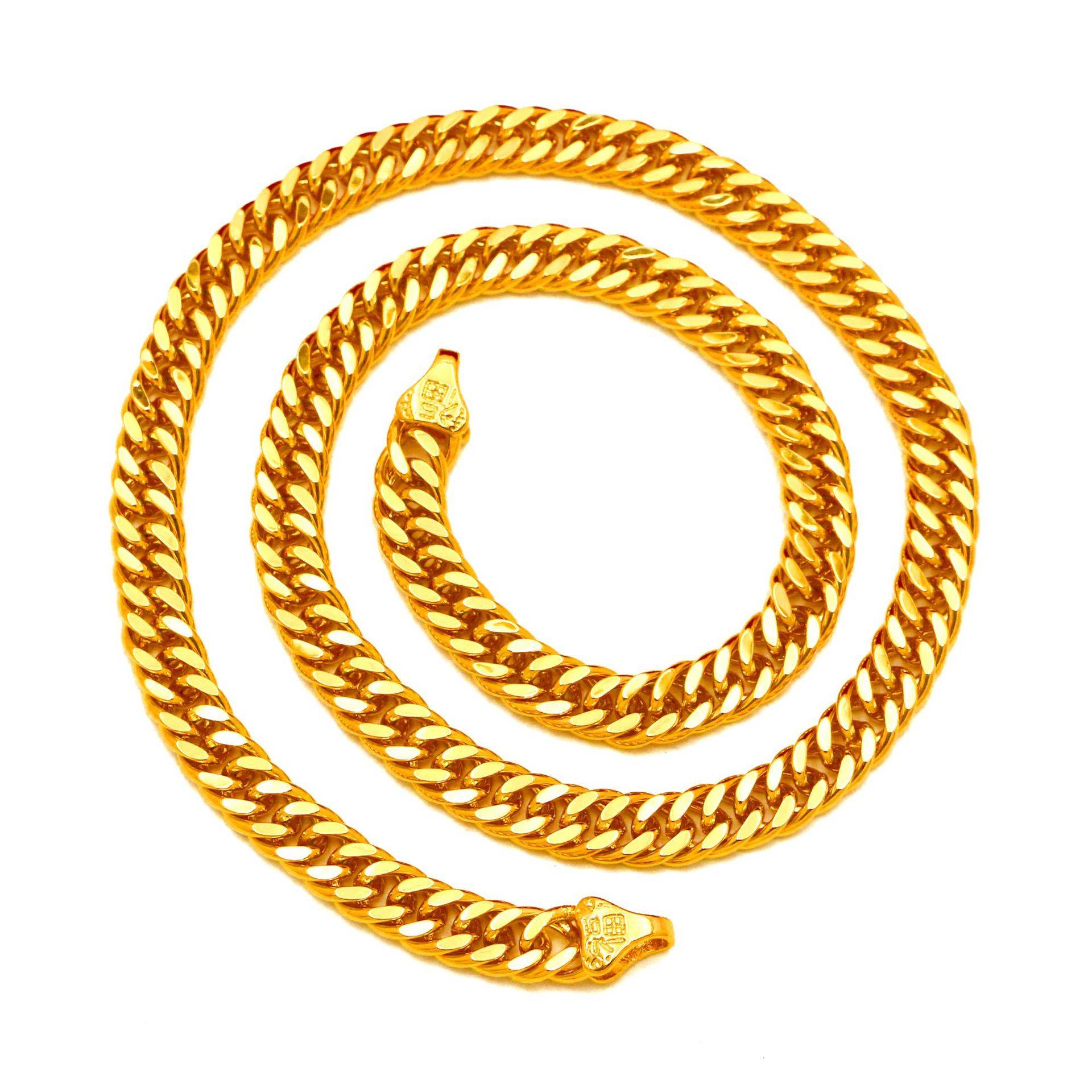 Vietnam's Gold Shop with a flat necklace of gold