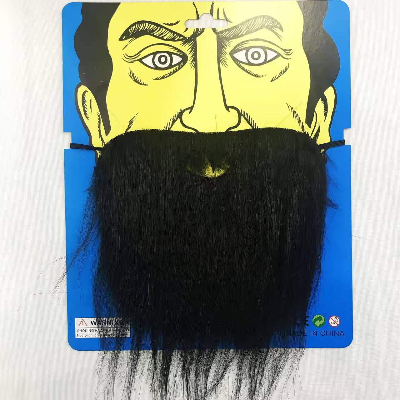 Black beard with cardboard