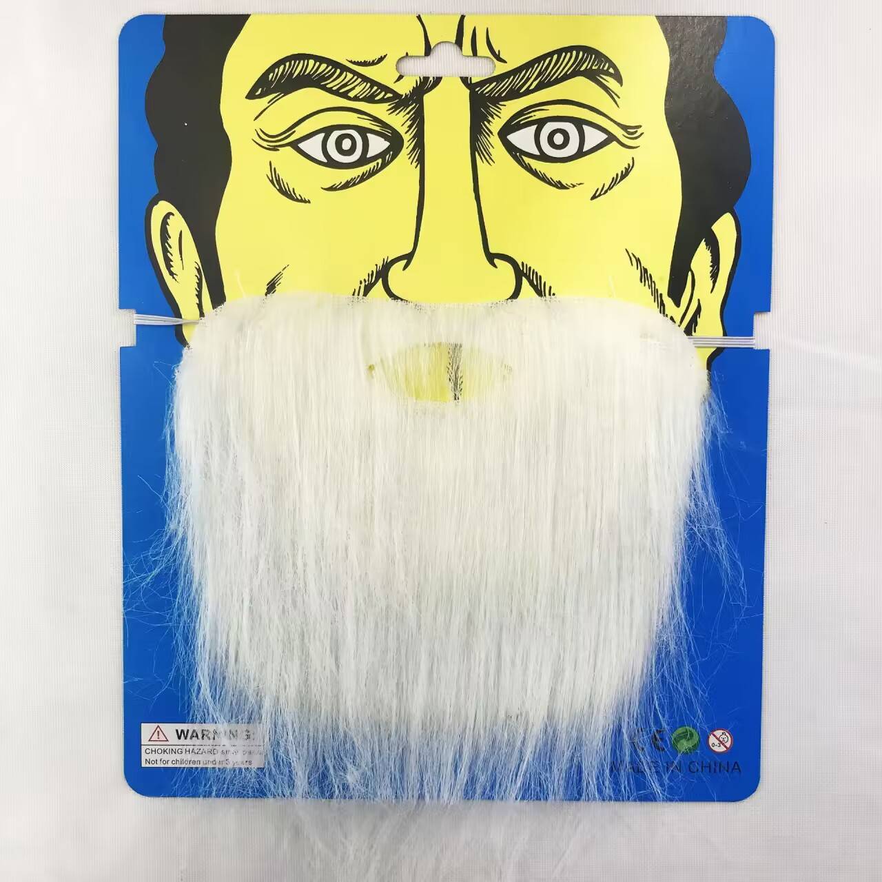 White moustache with cardboard