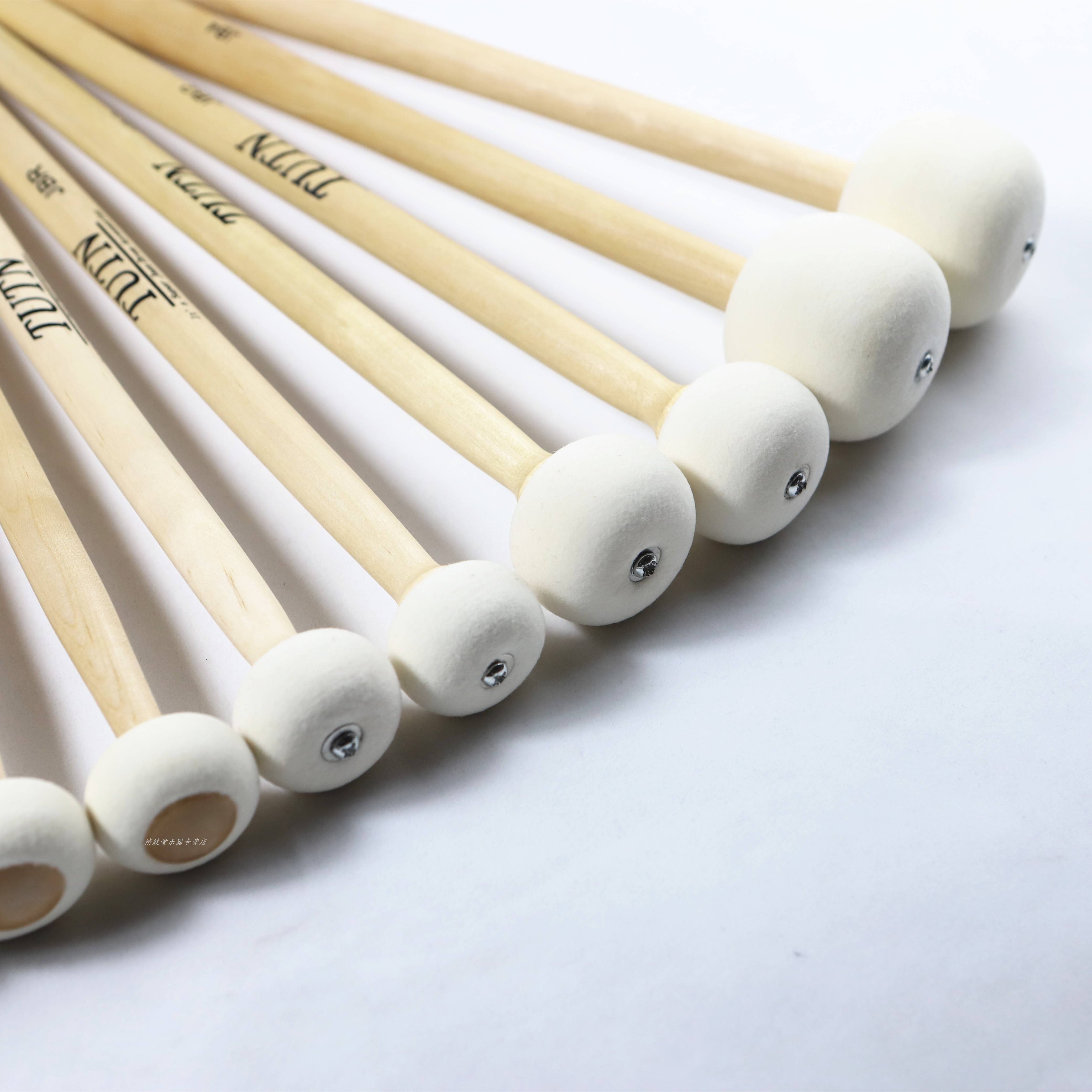 TUTN fixed -sound drumstick marching the drum hammers, the felt head hammer shelf, the drum, the big hammer, the hammer, the dual head of the hammer