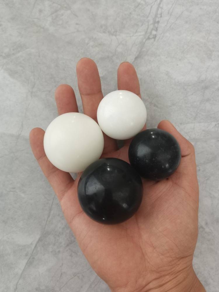Tai Chi Fitness Black Black and White Health Care Hand Playing Play Play Pension Artifact Stone Palm Foot Massage Stone Ball