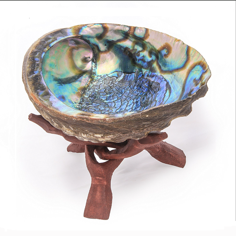 California imported white -sage aromatherapy tools South American abalone shell Indian Red Ding Smedi
