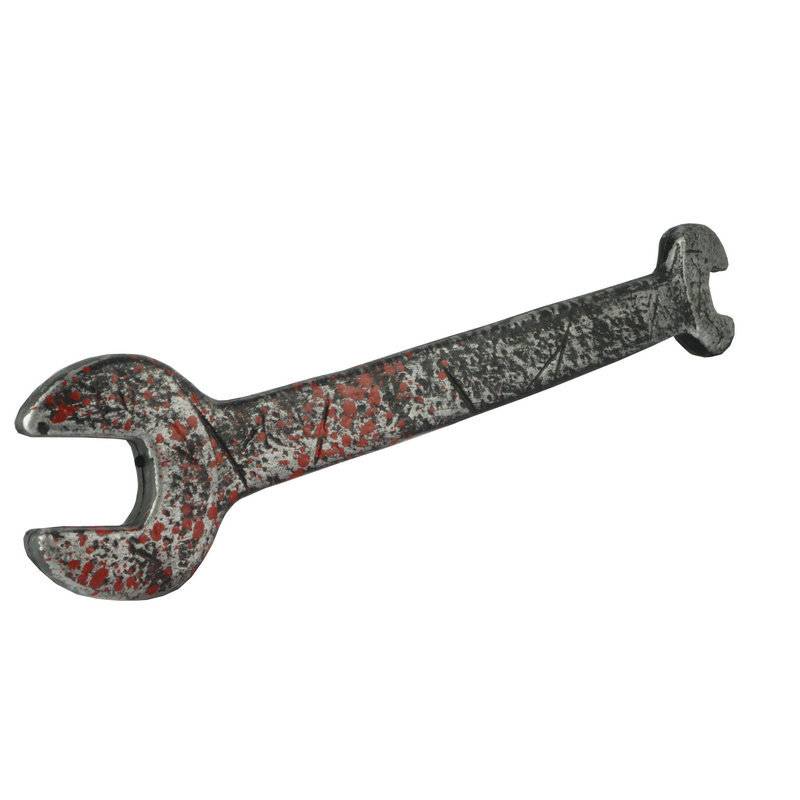 The plastic small open wrench