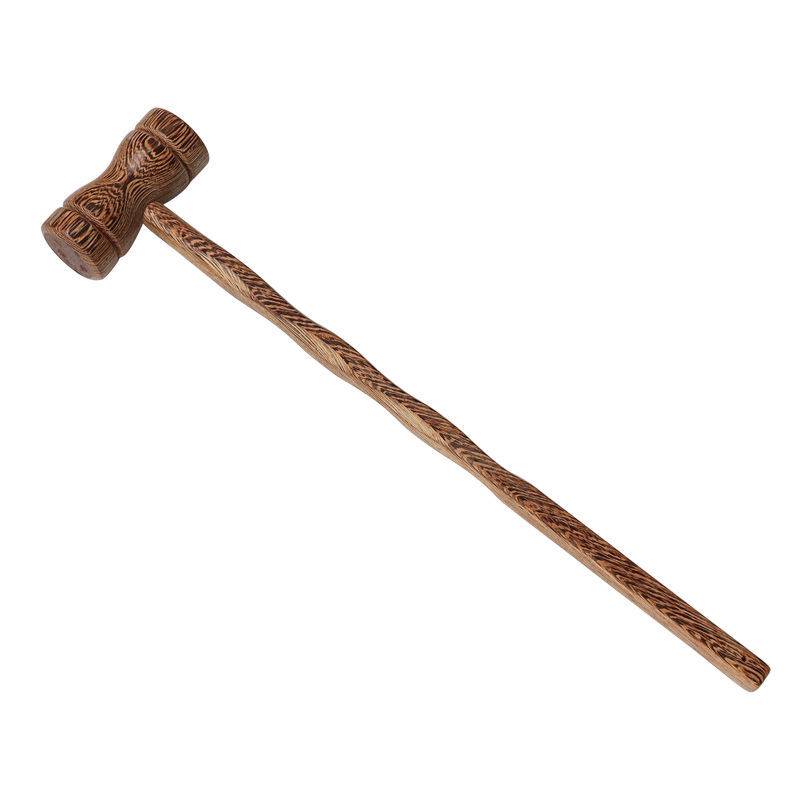 The chicken wings and wood massage struck the neck of the back hammer, and the lacerator with the shoulder hammer