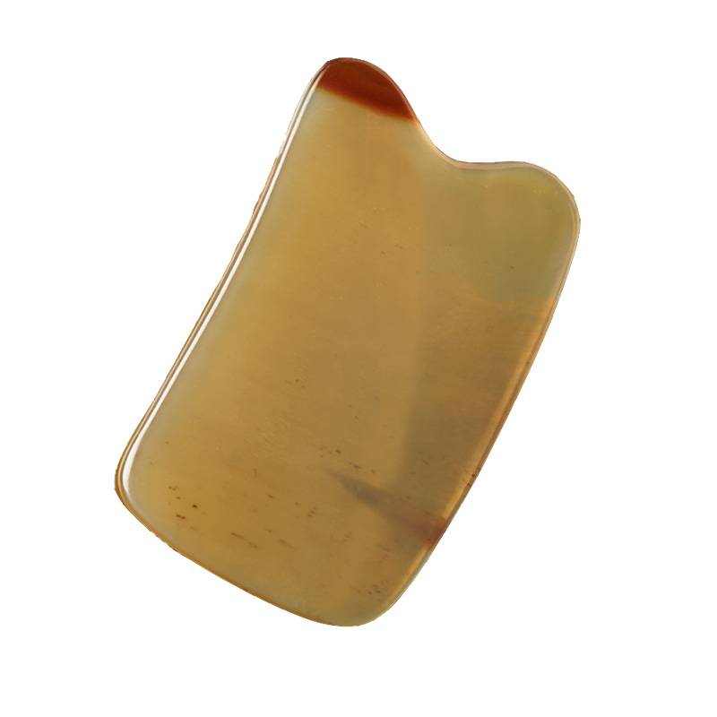 Natural beef horns scraping plate whole body universal back scraping tool shoulder and neck dedicated cervical vertebrae body scraper