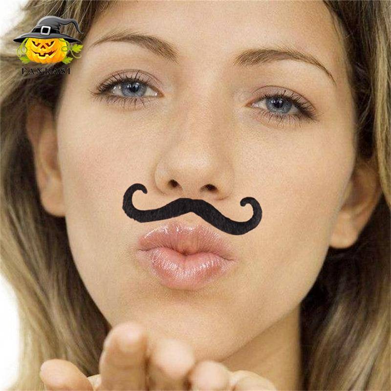 Wedding Dance, funny fake bearded props, men and women are funny, bearded beard, simulation and fake beard, eight characters
