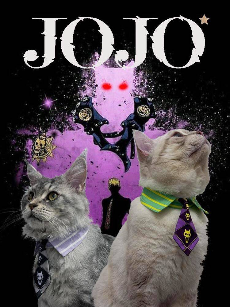 Disassembling ZZ Jiliangji Shadow Cat Tie Jojo Wonderful Adventure Pets Dog Cerring COS COS Cosks Decoration