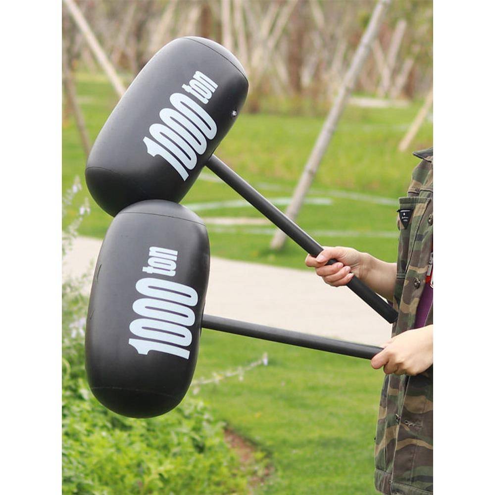 Large inflatable hammer black thousand -ton hammer children knocking toys, thousand -ton hammer balloon activity funny punishment prop