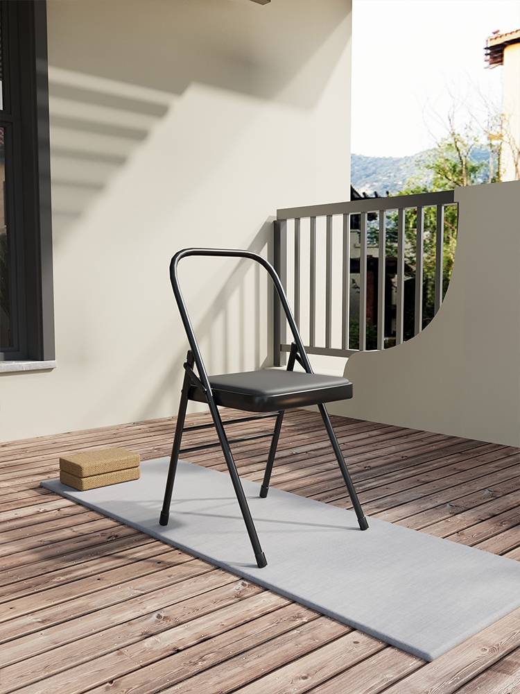 Thickened yoga yoga chair Aiyangge auxiliary tool yoga chair PU face yoga chair auxiliary chair folding chair