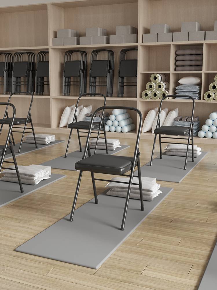 Thickened yoga yoga chair Aiyangge auxiliary tool yoga chair PU face yoga chair auxiliary chair folding chair