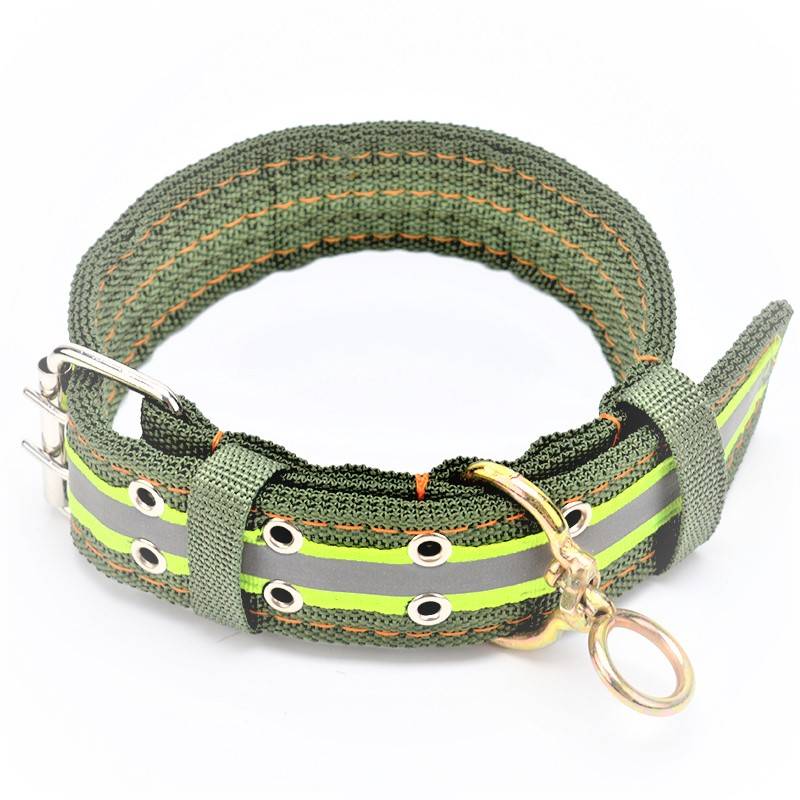 Large dogs and dogs, night reflective small, medium large, large dog De Muso neck, widen the thick walking dog neck ring