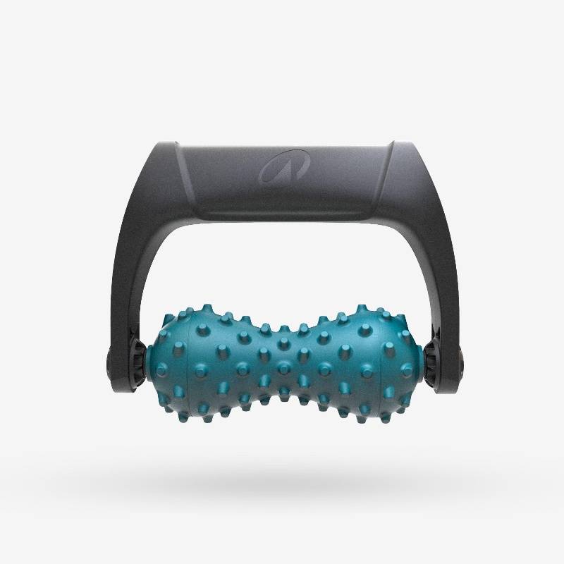 Decañon with a massage wheel hand massager