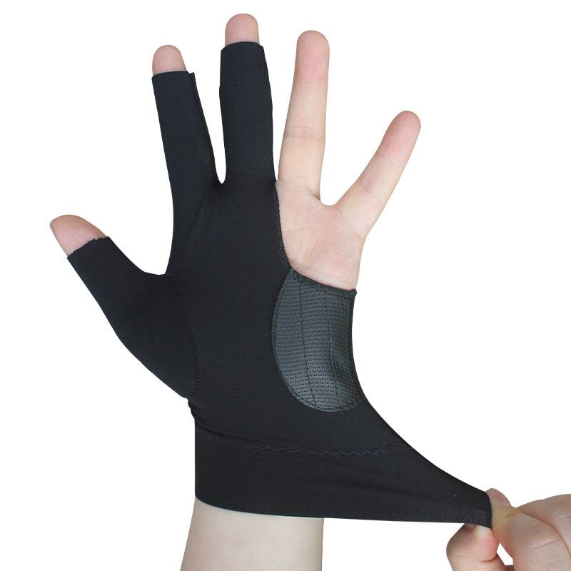 Billiards gloves dew refers to the three fingers for private billiard halls, thin breathable, non -slip men's and women's left and right hands accessories