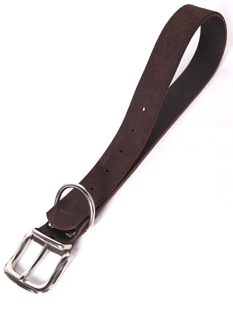 Emperor wolf delead leather dogs collar dog brand custom -made nodes anti -throw small, medium large dog pet cowhide neck ring