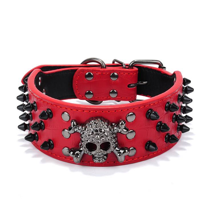 Mid -large dog skulls in the large pet dog collar golden retriever Huski border animal husbandry Ala collar