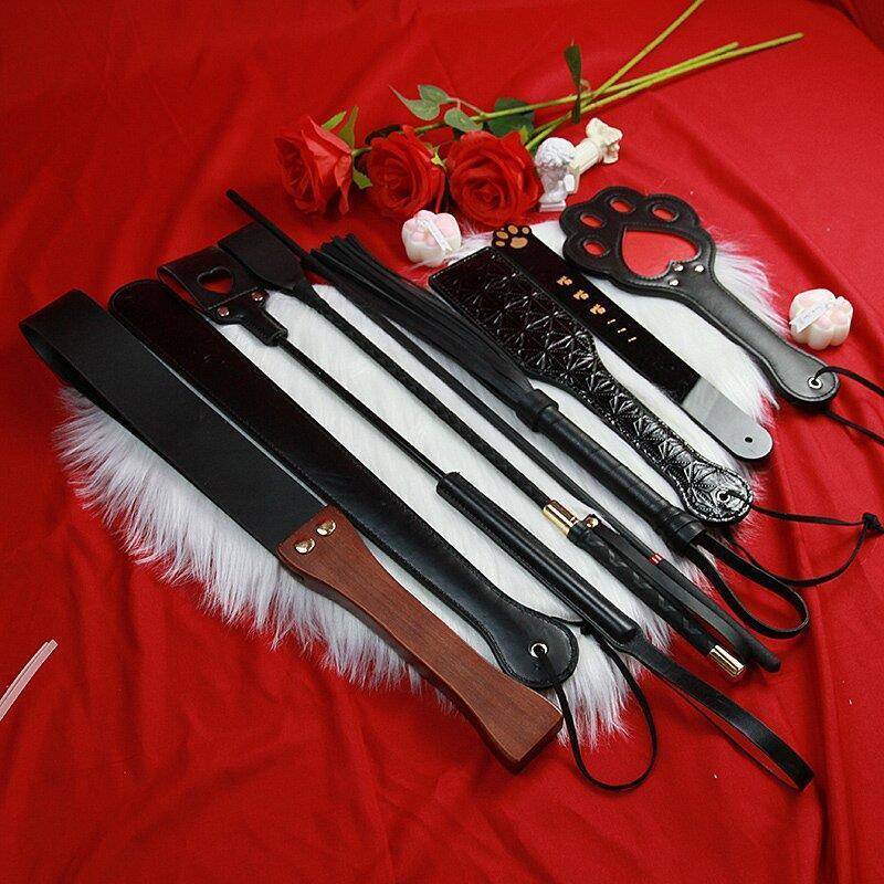 SP Ring ruler leather shot whip small circle practice tool wood stick small leather whip suit
