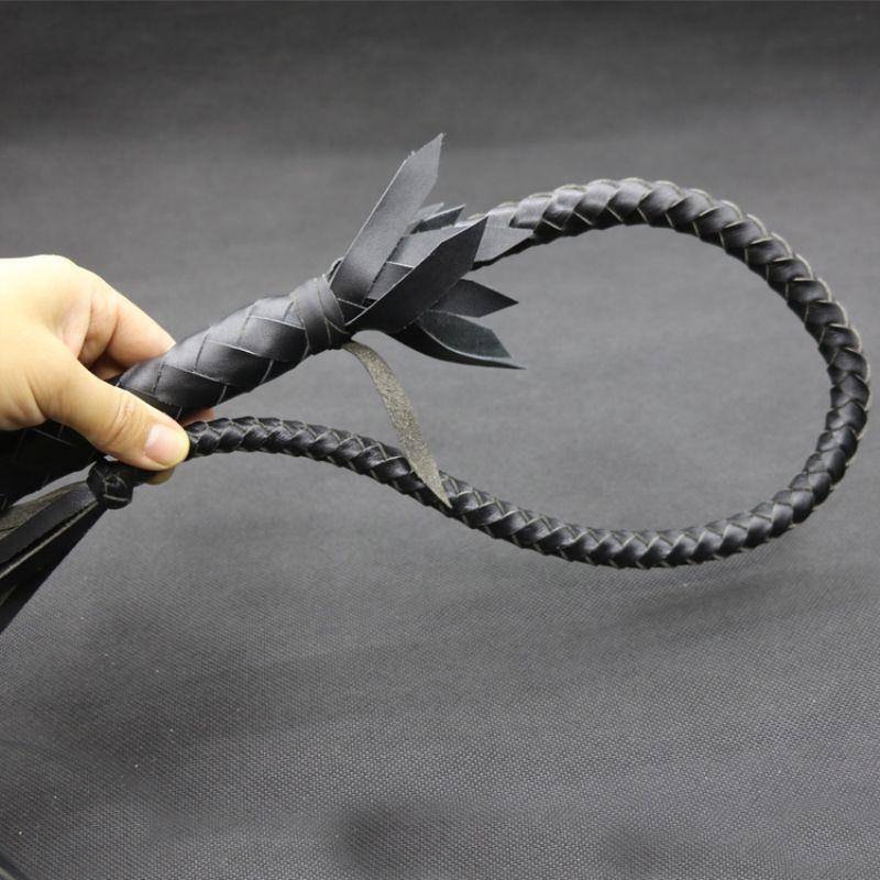 Leather whip, men's  cowhide whip, whip whip, horses, anti -body fitness whip film and television