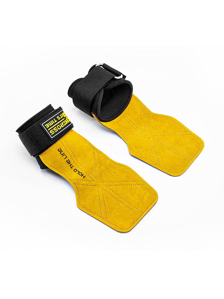 Kcross stiff pull band bodies holding up power bistic strap fitness glove cowhide palm hand men's and women's single bumper