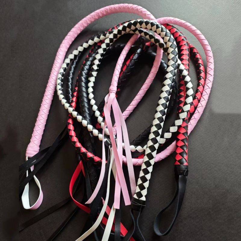 Shepherd long leather whip PU Black Halpca COS Caval Equipment JK camera props lolita fitness snake whip
